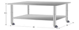 60''*24'' Commercial Work Table for Restaurant and Home Stainless Steel Kitchen Prep Table with W3167P303188