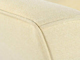 Mid-Century Modern Armchair - Tufted Fabric Accent Chair with Solid Wood Legs for Living Room, N767P419113B
