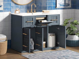 30inch Bathroom Vanity with Undermount Sink and Drawers, Painted Surface, Soft-Close Doors, Bathroom N710P331580C