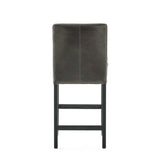 Set of 2 26" Portman Bonded Leather Counter Height Barstool, Brown WF530923BRN