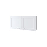 FM FURNITURE Nakya Kitchen Wall Cabinet with 2 Doors, White B128P293887
