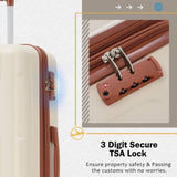 2 Piece Luggage Set with Bags Expanable Spinner Wheels ABS Lightweight Suitcase with TSA Lock N732P198744K