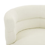 Contemporary 360&deg Swivel Chair, Boucle Swivel Accent Chair, Ideal for Living Room, Bedroom & Home N765P292090W