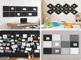 Large Cork Board for Wall 48"x36" Self Adhesive Bulletin Pin Board, 12 Pack Felt Wall Tiles, Black 32891047