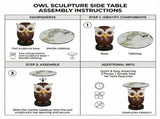 Owl Accent Table Animal Statue End Tables Livingroom 32905716
