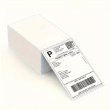 ZUN 500pcs 4''x6'' Thermal Label Paper White Shipping Label, For Thermal Label Printer, Logistics Label 26714187