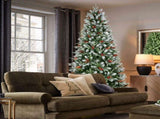 Artificial 5ft Green Christmas Tree with 1113PE/PVC Mixed Branch Tips,Red fruit and Pine cone,Hinged 08755852