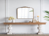24" x 36" Gold Arch Mirror, Baroque Inspired Wall Decor for Bathroom Bedroom Living Room W2078123418