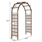 7ft Garden Arch Dark Brown 23275759