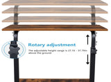 Rolling & Height adjustable P2 15MM Chipboard & Steel Side Table with Baffle 74177714