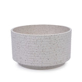 2 Pieces Ceramic Flowerpot, Modern Planter for Patio, Garden or Windowsills - Milk White W3273P322550