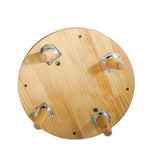 4-Layer Rotating Bookcase 360 Rotating Display Rack Pine Wood Rotating Bookshelf 25449992