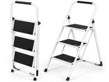 3 Step Ladder, Folding Step Stool with Cushioned Handle with Wide Anti-Slip Pedal for Home, 97039734