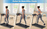 ZUN NEW Folding Treadmills Walking Pad Treadmill for Home Office -2.5HP Walking Treadmill With Incline MS312896AAB