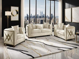 Velencia Modern Style Chair made with wood in Cream B009139135