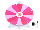 24" Spinning Prize Wheel with Foldable Stand Stand-Up & Tabletop Fortune Wheel - Pink 59307711