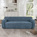 U_Style 81.5" Minimalist Compression Sofa, Curved Design, 3-Seater Casual Sofa for Living Rooms, N711P192002C