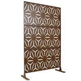 Outdoor & Indoor Privacy Metal Privacy 76" H48" W, Freestanding Decorative Privacy W465P193201