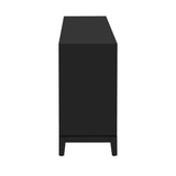 U_STYLE Sleek Storage Cabinet Sideboard Buffet with Vertical Line Design,Suitable for Study,Entrance N711P205933B