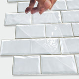 48 Pcs Peel And Stick Wall Tiles Backsplash For Kitchen Bathroom Wall Water Resistant Oil-Proof 66234607