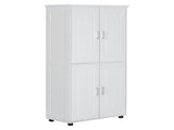 Tall and Wide Bathroom Floor Storage Cabinet, Bathroom Storage Unit, Freestanding Cabinet with 4 86567024