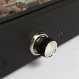 28 inch Tabletop Fire Pit, Propane Gas Fire Pit with Quick Connect Joint, Glass Wind Guard and Lava W853P143553