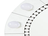 Farai Glam Mirrored & Faux Crystal Diamonds Wall Dcor Mirror B2726P244349