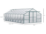 16' x 8' Aluminum Greenhouse 79852936