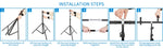 ZUN T-Shape Backdrop Stand with 150cm Crossbar & Clamps & Carry Bag 58020859