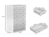 White matte finish particleboard with melamine veneer, 66*40*131cm, 52 drawer cabinet, matte gold 66443216
