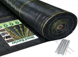 XISHAN 3'X100' Black HDPE 90 Gram Weed Barrier Fabric 87704536