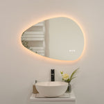 ZUN 32 x 22 in. Novelty Frameless LED Bathroom Vanity Mirror W716P233446