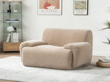 42" Wide Modern Upholstered Chenille Vertical Stripes Accent Chair, Boneless Single Sofa Chair, W3118P453257