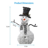 LED Christmas Snowman Decoration lighted up snowman Collapsible Battery Operated Lighted Snowman 28503649