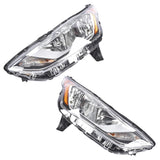 2pcs Left & Right Headlight Assembly Halogen with Bulb Fit for Ford Transit 2019-2023 KT1Z13008B 14796333