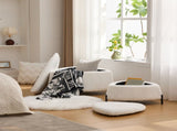 29.9"Wide 2 - Piece Upholstered Storage Ottoman Set Footrest Shoe Changing Stool with Metal W3098P296975