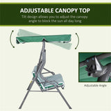 3-Seat Outdoor Porch Swing-Green 10668071