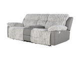 Bruni Grey Console Reclining Loveseat B201P299731