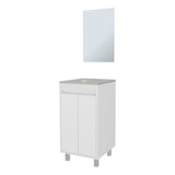 Saratoga Bathroom Cabinet with 2 Doors, White B128P314812