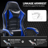 Ergonomic Gaming Chair with Footrest, PU Leather Video Game Chairs for Adults, Reclining Gamer Chair 34681034
