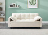 Modern velvet sofa, sofa pull-out bed, small love seat casual sofa with back, with pillow, pockets, 77444247