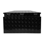 ZUN 33 Inch Heavy Duty Diamond Plate Aluminum Trailer Tongue Box Pickup Truck Tool Box Storage Organizer W1239125503