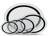 Drum Heads Transparent and 22in with Foam Damping Rings for Sound 64451541