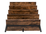 Industrial Wall Mounted Bookcase 5-Tier Open Ladder Shelf Bookshelf with Metal Frame, 23.6" L x 18960257