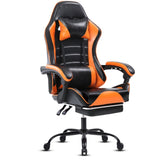 ZUN Gaming Computer Chair with Wheels, Adjustable Height Pu Leather Gamer Chair Office Desk 87665852