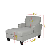 Chaise Lounge Indoor Sleeper Sofa Bed Chair Upholstered Lounge Chair for Bedroom Living Room with W1825P185508