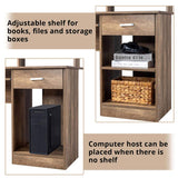 General Style Modern P2 15MM Chipboard Computer Desk Brown 57393287