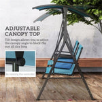 ZUN 2-Seat Patio Swing Chair （ Prohibited by WalMart ） 20239315