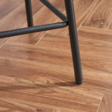 Modern Swivel Bar Stools Set of 2, Boucle Upholstered Counter Height Bar Chairs with Metal Legs & W1901P264272