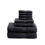 ZUN 100% Cotton 8 Piece Antimicrobial Towel Set B03599325